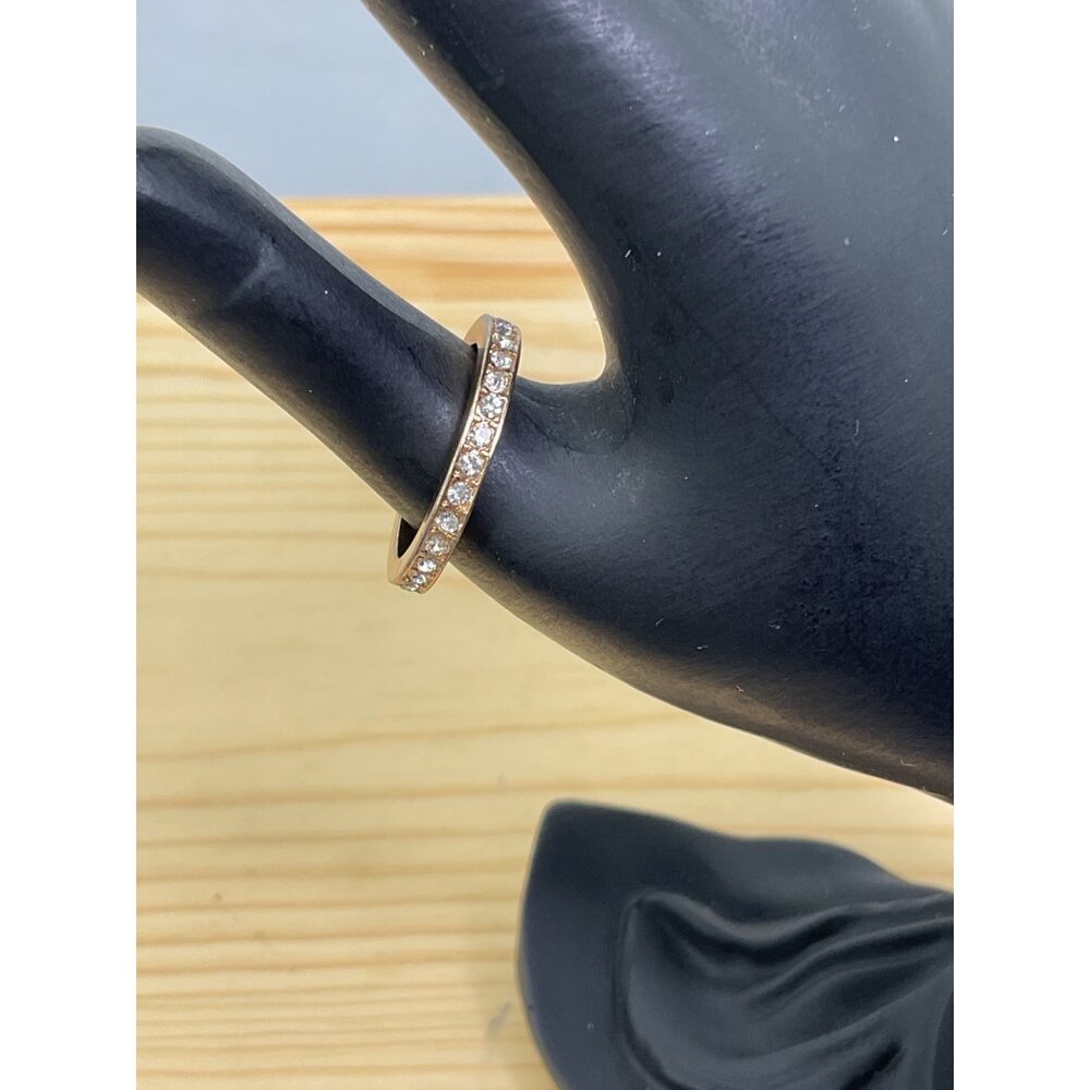 Woments Classic Elegant Gold Tone Eternity Band